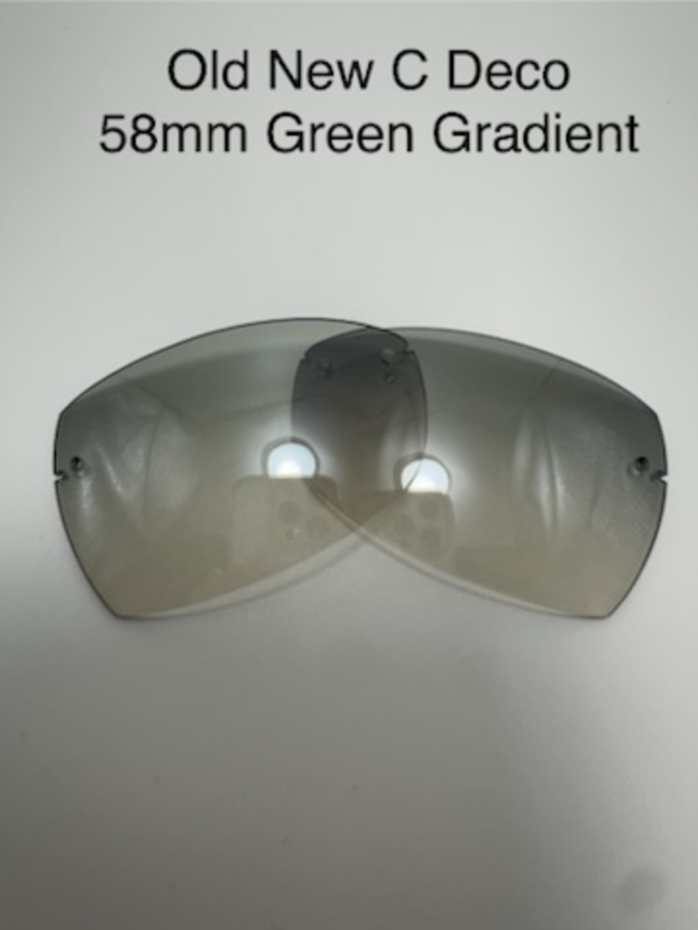 Cartier C Deco 58mm Green Gradient Replacement Lenses - New  with Logo